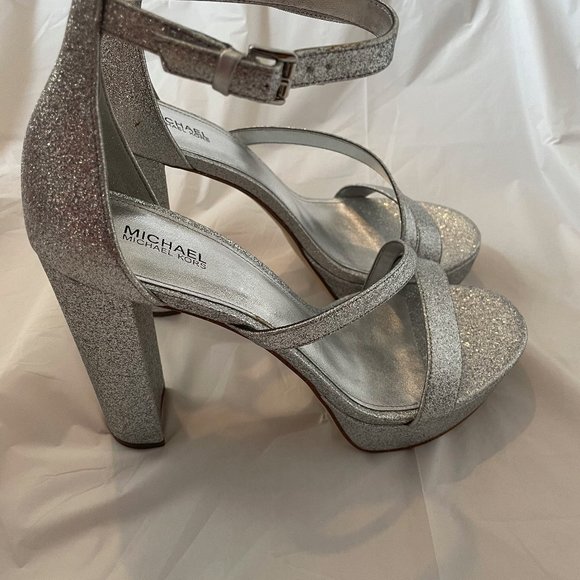 Michael Kors Tanner Platform Pixie Fine Glitter Size 9 - Picture 4 of 6